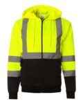 Kishigo - Hi-Vis Full-Zip Hooded Sweatshirt - JS102-103